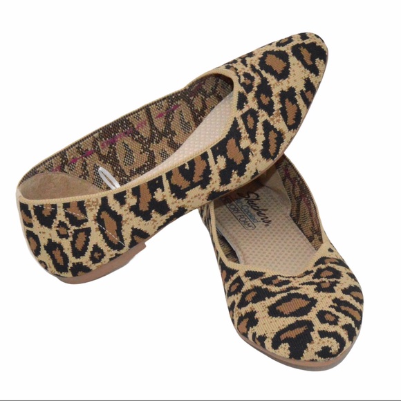 skechers cleo leopard